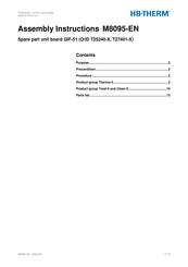 HB-THERM M8095-EN Assembly Instructions Manual