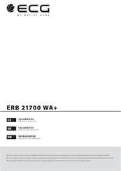 Ecg ERB 21700 WA+ Instruction Manual