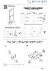 Displays2Go FGAHSCBDK Assembly Instructions