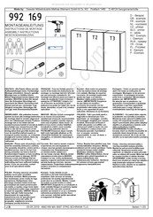 Oeseder Möbelindustrie Wiemann Shanghai 992 169 Assembly Instructions Manual
