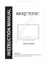 Majestic TM1510USA Instruction Manual