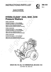 Graco Hydra-Clean 2545 Instructions-Parts List Manual