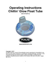 Rave Sports Chillin' Glow Float Tube Operating Instructions Manual