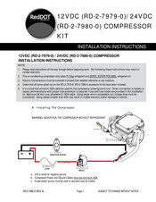 Reddot RD-2-7980-0 Installation Instructions Manual
