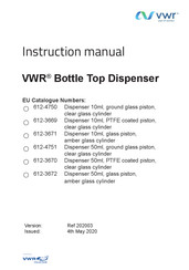 VWR 612-3669 Instruction Manual
