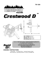 Swing-N-Slide TIMBERBILT Crestwood D Assembly Instructions Manual