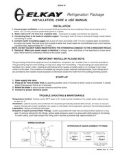 Elkay ECP8 1F Series Installation, Care & Use Manual
