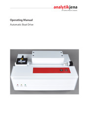 Endress+Hauser Analytik Jena Automatic Boat Drive Operating Manual