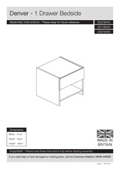 Argos Denver 352/9045 Assembly Instructions Manual