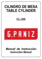 G. Paniz CL-300SL Instruction Manual
