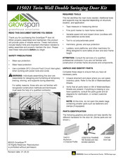 GrowSpan 115021 Quick Start Manual