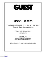 Guest 729825 Manual