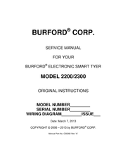Burford 2200 Service Manual
