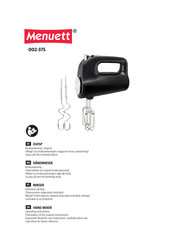 Menuett 002-375 Operating Instructions Manual