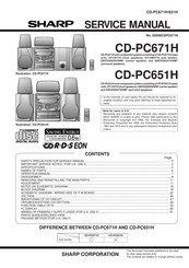 Sharp CD-PC651H Service Manual