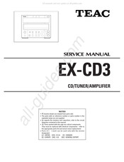 Teac EX-CD3 Service Manual