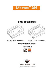 Technoton MasterCAN CAN2RS Operation Manual