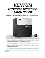 THERMO 2000 VENTUM Installation And Operation Manual