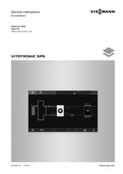 Viessmann VITOTRONIC SPS Service Instructions Manual