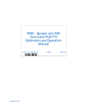 Raven Command FLEX II Calibration And Operation Manual