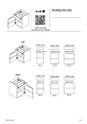 Kvik MU808-040-060 Assembly Instructions Manual