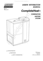 Lennox CompleteHeat User's Information Manual