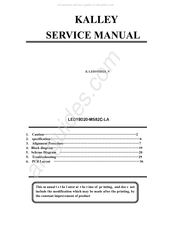 Kalley K-LED19HD2B N Service Manual