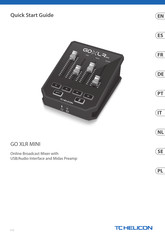 TC-Helicon GO XLR Mini Quick Start Manual