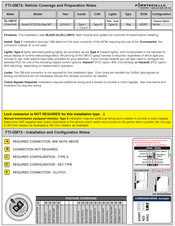 Firstech FTI-GMT3 Quick Start Manual