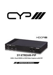 CYP SY-XTREAM-PIP Operation Manual