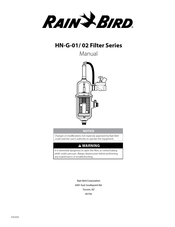 Rain Bird HN-G-02 Filter Series Manual