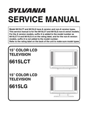 Sylvania 6615LCT Service Manual