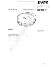 Sanyo 164 132 04 4800B Service Manual