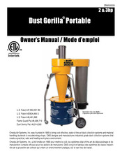 Oneida Air Systems Dust Gorilla Portable XXP990201H Owner's Manual