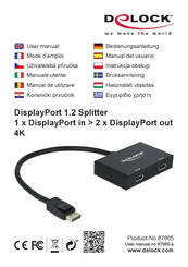 DeLOCK 87665 User Manual