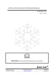 frost-trol ALBORAN CS SOLID Series Installation And Maintenance Manual