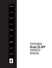 JBL SYNTHESIS S3-SPP Owner's Manual
