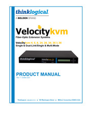 Belden thinklogical Velocitykvm-4 Product Manual