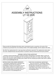 EHF LT 1D 2DR Assembly Instructions Manual