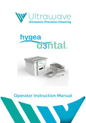 Ultrawave hygea d3ntal Operator's Instruction Manual