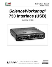 PASCO SCIENCEWORKSHOP 750 Instruction Manual