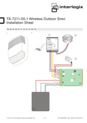 Interlogix TX-7211-05-1 Installation Sheet