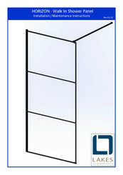 Lakes HORIZON Walk In Series Installation & Maintenance Instructions Manual