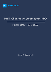 Kanomax 1590 User Manual