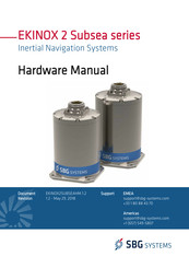 SBG Systems EKINOX 2 Subsea Series Hardware Manual