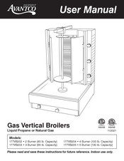 Avantco Equipment 177VB203 User Manual