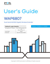 Zyxel Communications WAP6807 User Manual