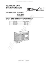 Argoclima Euro-Line AER522SC Technical Data & Service Manual