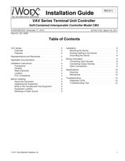 iWorX VAV Series Installation Manual