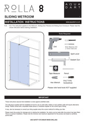 Aquadart Rolla 8 Installation Instructions Manual